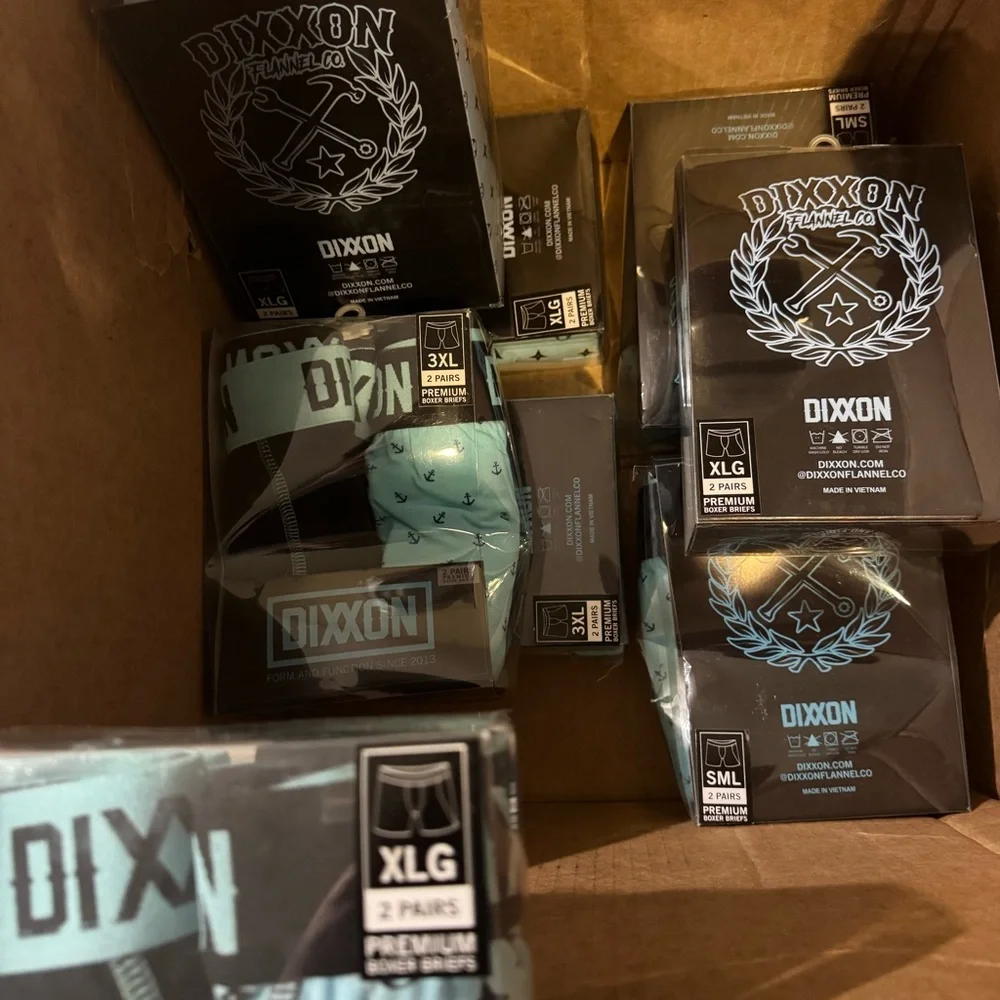 DIXXON Premium Boxer Briefs in Blue Black Print